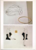 13 db modern művészeti képeslap felvágatlan párokban a Mozgó Világ kiadásában