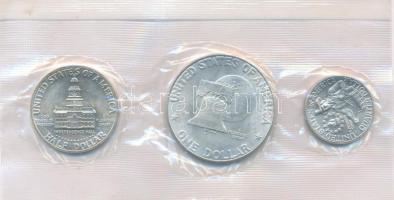Amerikai Egyesült Államok 1976S 1/4$ Ag "Washington" + 1/2$ Ag "Kennedy" + 1$ Ag...