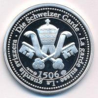 Vatikán 2006. "Svájci Gárda - II. János Pál pápa" Ag emlékérem tanúsítvánnyal (31,1g/0.999...