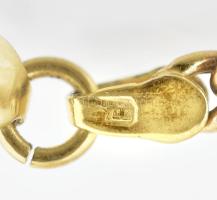 Arany (Au) 14K figaro nyaklánc, jelzett, h: 47 cm, nettó: 3,9 g