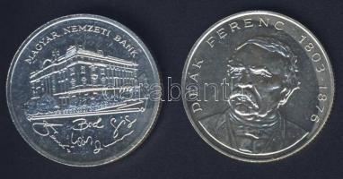 1992-94. 200Ft Ag "MNB" (1x) + "Deák" (1x) T:BU,2