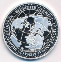 DN "Veszélyeztetett állatvilág / Tigris - Ázsia" jelzett Ag emlékérem (31,1g/0.999) T:PP
...