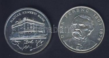 1992-94. 200Ft Ag "MNB" (1x) + "Deák" (1x) T:BU,2