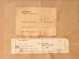 Blaskó János (1919-1988): Erdős vízpart (Duna?). Akvarell, papír, jelzett. Hátoldalán Képcsarnok Vál...