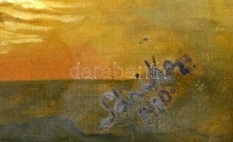 Sárika jelzéssel: Csendélet, 1910. Olaj, vászon. Dekoratív, üvegezett, kissé sérült fakeretben. 36x6...