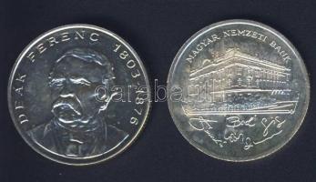 1992-94. 200Ft Ag "MNB" (1x) + "Deák" (1x) T:BU,2