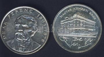 1992-94. 200Ft Ag "MNB" (1x) + "Deák" (1x) T:BU,2