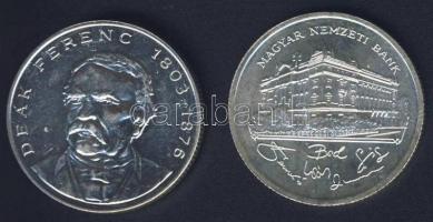 1992-94. 200Ft Ag "MNB" (1x) + "Deák" (1x) T:BU,2