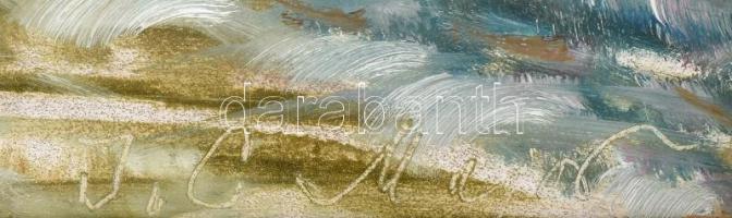 J C Major jelzéssel: Táj. Olaj, farost. 30x40 cm. Dekoratív fakeretben