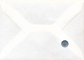 Portugália 1985. 5E Cu-Ni minipénz "A világ legkisebb érmés borítékja" érmés borítékban, b...