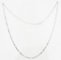 Ezüst(Ag) figaro nyaklánc, jelzett, h: 50 cm, nettó: 6,4 g