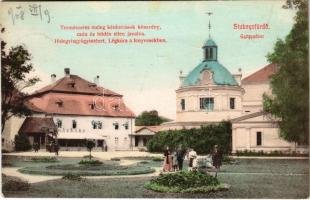 1908 Stubnyafürdő, Túróchévíz, Stubnianske Teplice, Turcianske Teplice; Gyógyterem, Zöld tükör fürdő, étterem és kávéház / spa, bath, restaurant and café