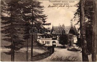 1909 Thurzófüred, Kupele Turzo (Gölnicbánya, Gelnica); Igazgatósági épület. Feitzinger Ede No. 734. / spa directorate office, villa (EK)