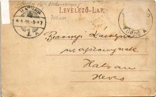 1905 Borosznófürdő, Brusno-kúpele (Borosznó, Brusznó, Brusno); látkép. Lechnitzky Ottó fénynyomdája ...