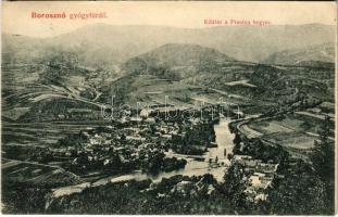 1912 Borosznófürdő, Brusno-kúpele (Borosznó, Brusznó, Brusno); kilátás a Prasiva hegyre. Ivánszky Elek kiadása / general view (EK)