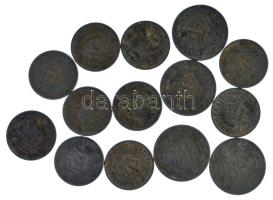 Románia 1942. 5L Zn (10x) + 1942-1944. 20L Zn (4x) T:VF,F oxidáció Romania 1942. 5 Lei Zn (10x) + 1942-1944. 20 Lei Zn (4x) C:VF,F oxidation