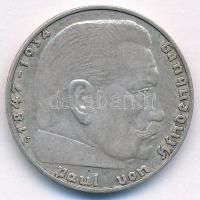 Német Harmadik Birodalom 1939J 2M Ag "Hindenburg" T:XF  German Third Reich 1939J 2 Mark Ag "Hindenburg" C:XF  Krause KM#93