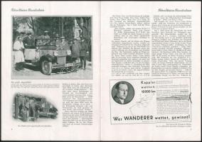 cca 1930 Peters Union Rundschau VII. Jahrgang Nr. 45, német nyelvű autós folyóirat, fekete-fehér kép...