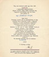 cca 1930-1940 Sefferék január 28-iki murijának humoros meghívója, 2 sztl. lev