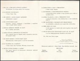 1932 Fót, Fótújfalu építése, házadományok 1921-1932-ig, képes tájékoztató nyomtatvány, Kaesz Gyuláné...