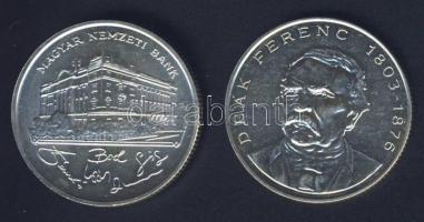 1993-94. 200Ft Ag "MNB" (1x) + "Deák" (1x) T:BU,2