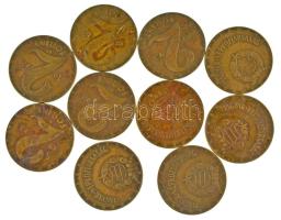 1973. 2Ft sárgaréz (10x) T:XF,VF Adamo F7.4