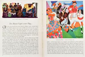 1922 Der blaue Vogel, Zweites Heft, Februar 1922. Német nyelvű színházi, művészeti folyóirat, fekete...