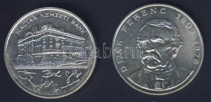 1993-94. 200Ft Ag "MNB" (1x) + "Deák" (1x) T:BU,2