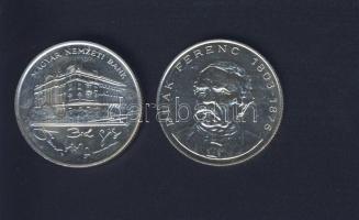 1993-94. 200Ft Ag "MNB" (1x) + "Deák" (1x) T:BU,2