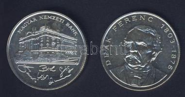 1993-94. 200Ft Ag "MNB" (1x) + "Deák" (1x) T:BU,2