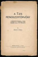 Nemes Dénes: A 7-es rendszertörvény. A naprendszer mozgásainak, a 7 halmazállapotnak és a 7. érzékel...