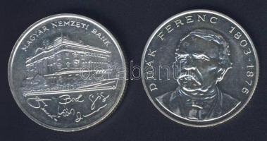 1993-94. 200Ft Ag "MNB" (1x) + "Deák" (1x) T:BU,2