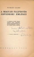 Puskás Lajos: A magyar falfestés árpádkori emlékei. DEDIKÁLT Bp., 1932. (Pestvidéki Ny. Vác) ) 32. p...