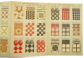 cca 1930 Cementárugyártmányokat Árusító Rt. "C" - jelű mintakönyv márványmozaik és cementl...