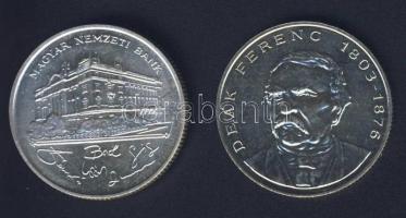 1993-94. 200Ft Ag "MNB" (1x) + "Deák" (1x) T:BU,2