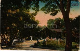 Csíz, Csízfürdő, Kúpele Cíz; Park. Gömöry Gusztáv kiadása / spa, park (kopott sarkak / worn corners)