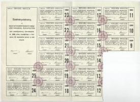 Budapest 1926. "Magyar Borértékesítő Részvénytársaság" 10 részvénye összesen 100P-ről, sze...