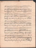 1954 Seress Rezső (1899-1968) zeneszerző, zongorista autográf dedikációja Csillogó hópehely c. kottá...