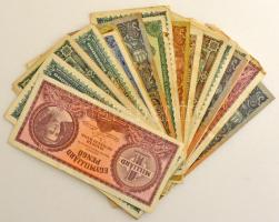 30db-os vegyes inflációs Pengő bankjegy tétel T:F,VG