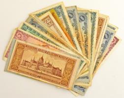 30db-os vegyes inflációs Pengő bankjegy tétel T:F,VG