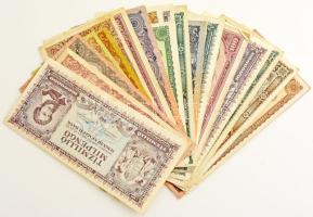 30db-os vegyes inflációs Pengő bankjegy tétel T:F,VG