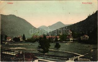 1909 Fenyőháza, Lubochna; látkép. Holczmann Izidor kiadása / general view, spa (EK)