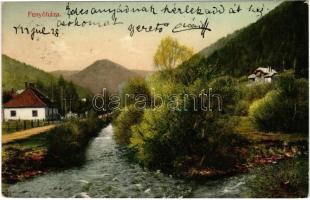 1911 Fenyőháza, Lubochna; látkép. Holczmann Izidor kiadása / general view, spa (EK)
