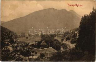 1914 Fenyőháza, Lubochna; látkép. Holczmann Izidor kiadása / general view, spa (EK)