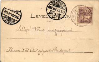 1900 Stószfürdő, Stoósz-fürdő, Kúpele Stós; Komporday ház északkeletről. Wlaszlovits Gusztáv kiadása...