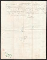 Óbuda 1872 Váltó óvás 3Ft okmánybélyeggel