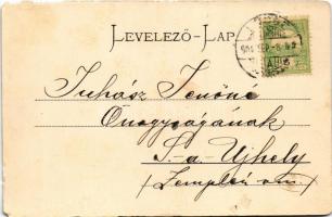 1904 Lőcsefüred, Lőcse-fürdő, Levocské Kúpele (Lőcse, Levoca); Fürdőház. Braun Fülöp kiadása / spa, ...