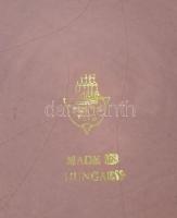 Zsolnay eozin mázas kaspó, fajansz, Kovács István terv. Jelzett, minimális kopás nyomokkal, m: 10 cm...