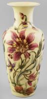 Zsolnay virágmintás váza, jelzéssel, hibátlan, m: 26,5 cm