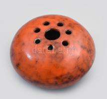 Iparművész ikebana, jelzéssel, minimális kopottsággal, d: 14,5 cm